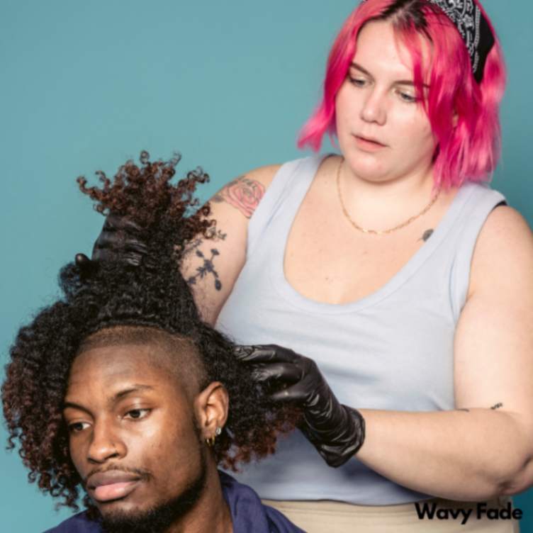 Wavy Fade, a textured look in best black boy haircuts