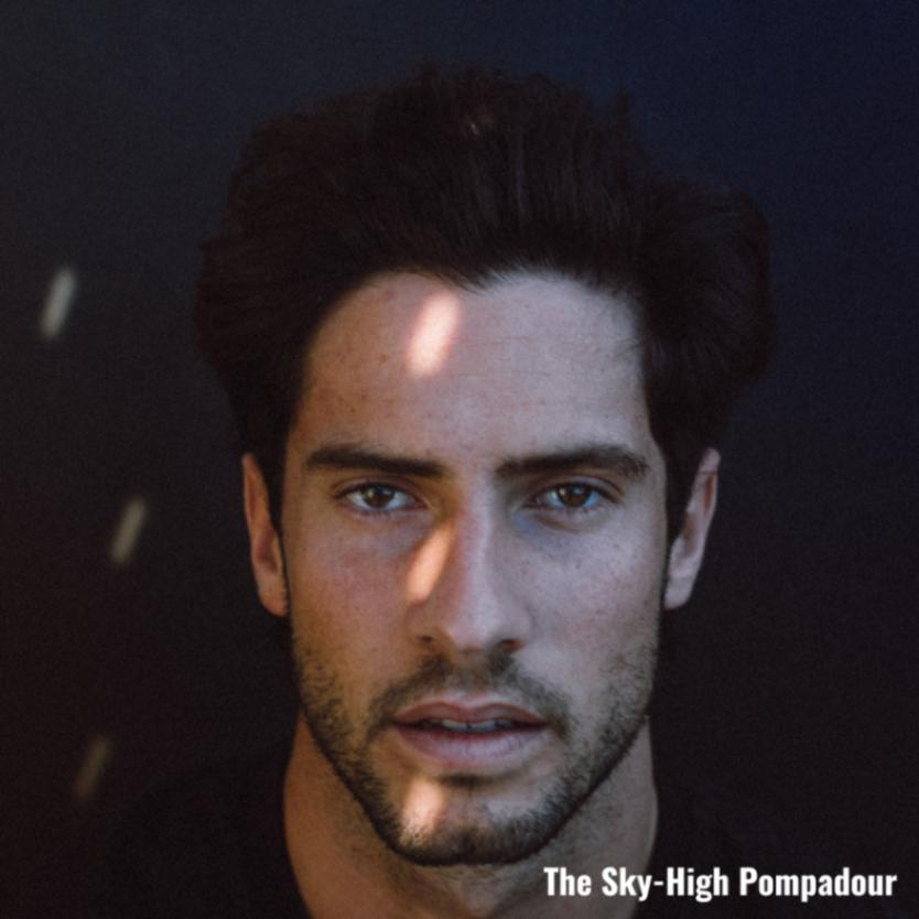 Sky High Pompadour: Best Haircuts for Fat Faces
